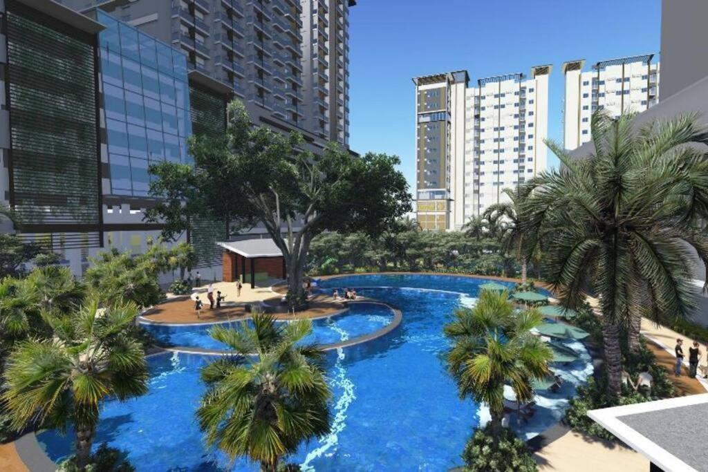 Condo Near Ayala Cebu City W Wifi Balcony Exterior foto
